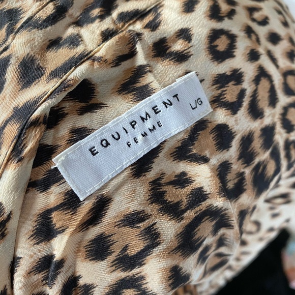 Equipment Silk Shirt in Leopard Print - Picture 6 of 8